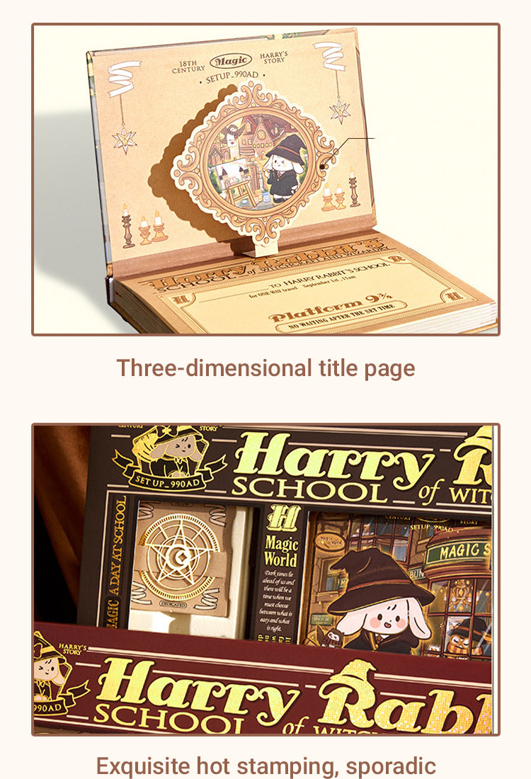 4Harry Rabbit's School of Wizardry Gift Box Journal Set1