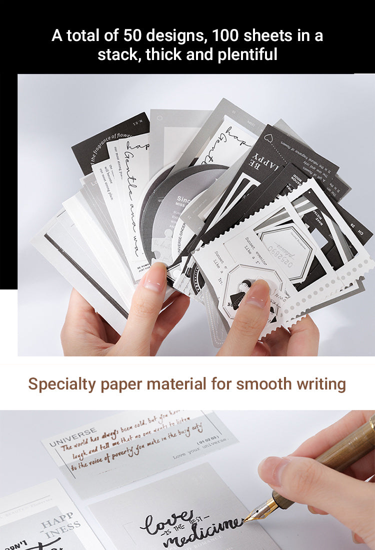 4Instagram-style Premium Gray Specialty Paper Notepad Paper2