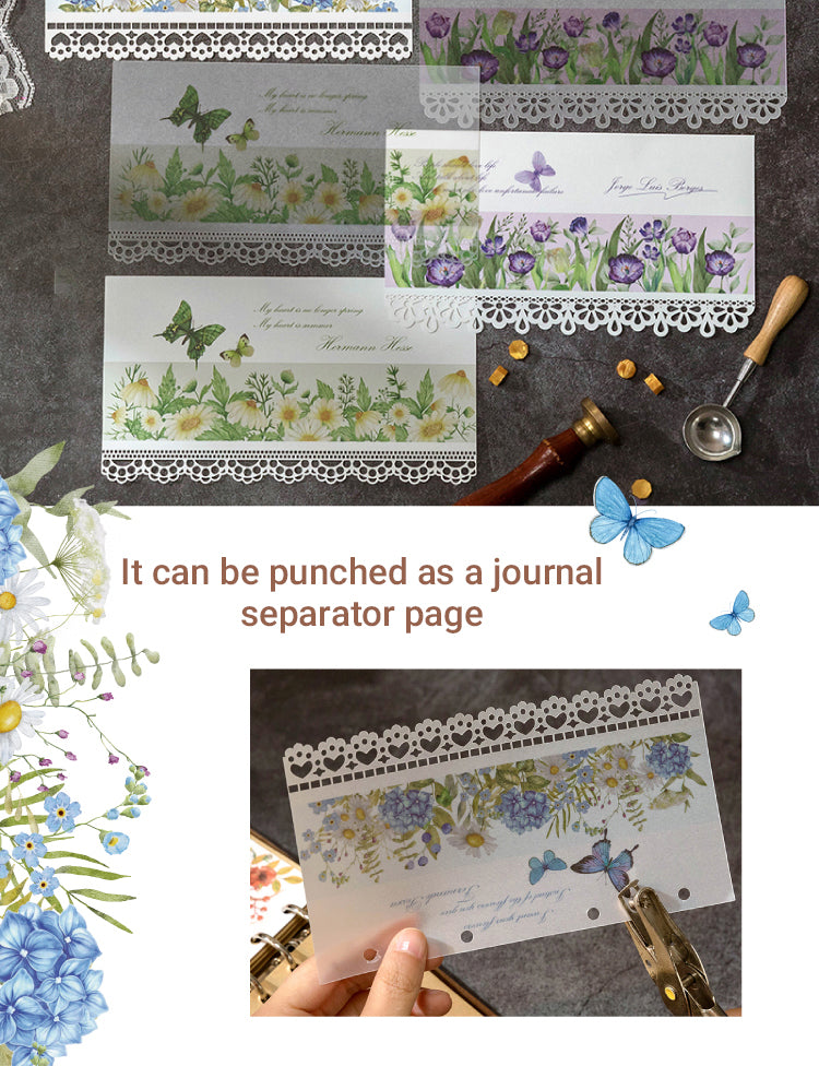4Lace Chapter Series Vintage Floral Scrapbook Paper3