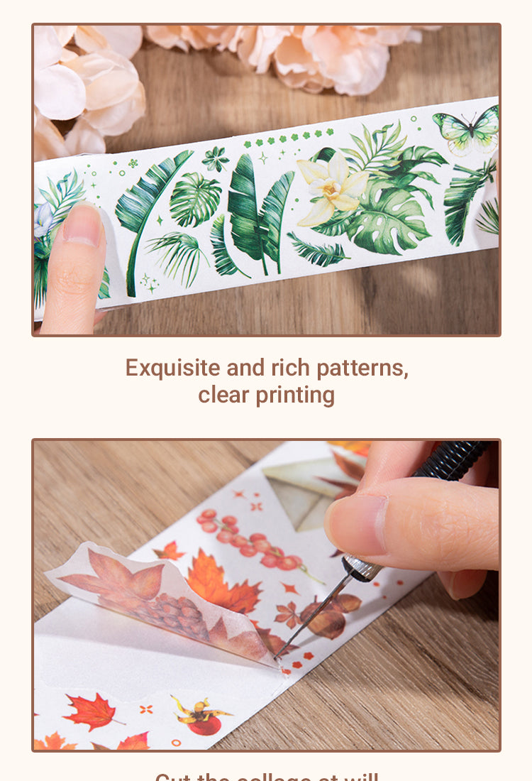 4Leaf Collection Series Plant Washi Tape1
