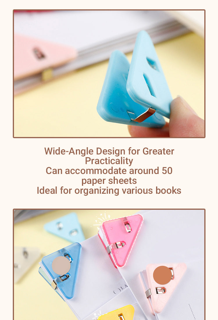 4Multi-Functional Triangle Clips Corner Paper Clamps1