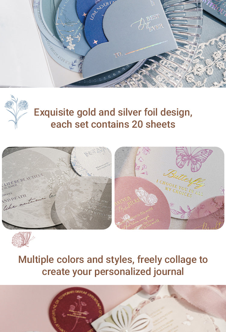4Multi-material Gold Foil Label Scrapbook Paper2