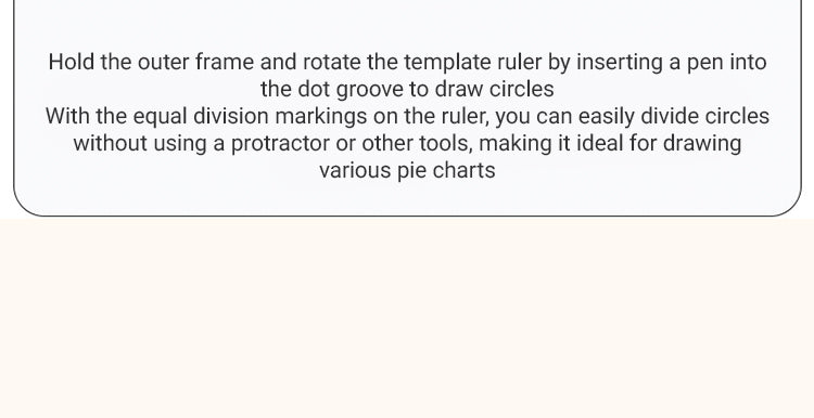4Multifunctional Rotating Template Ruler Rotatable Drawing Ruler3