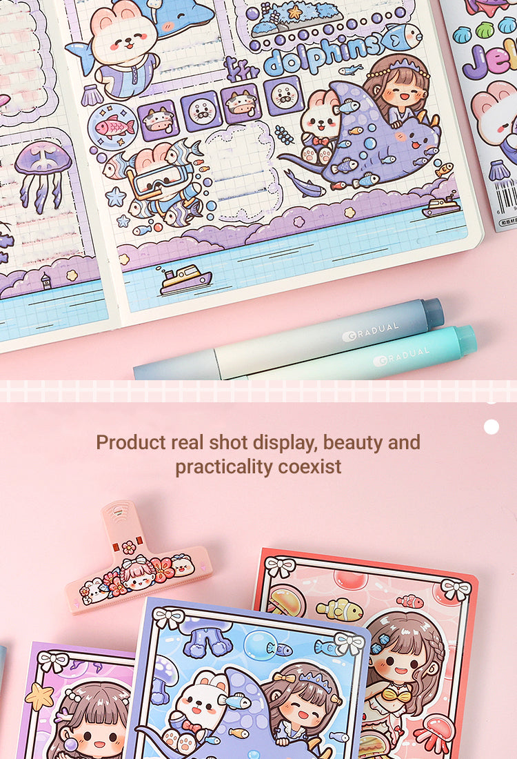 4Underwater World Series Cute Cartoon Character Journal Notebook3