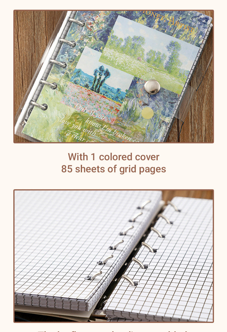 4Vintage European Style Simple Oil Painting Gift Box Journal Set1