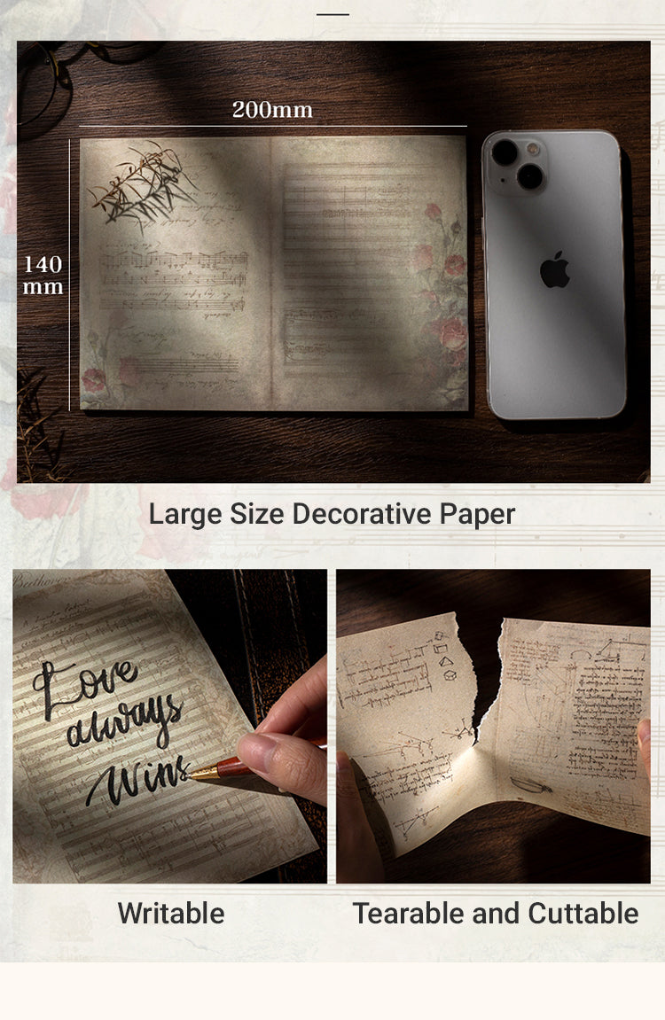 4Vintage Large-sized Literary Material Background Paper1