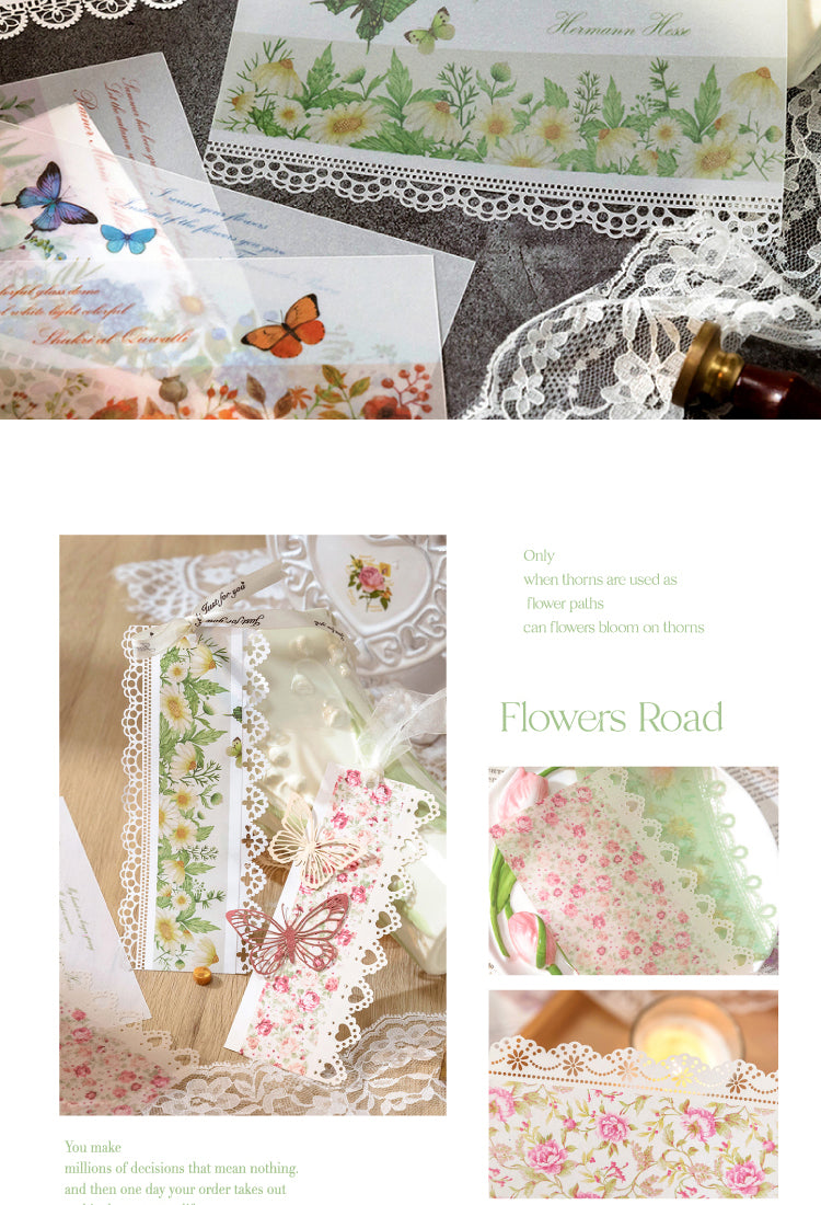 4=5Lace Chapter Series Vintage Floral Scrapbook Paper6