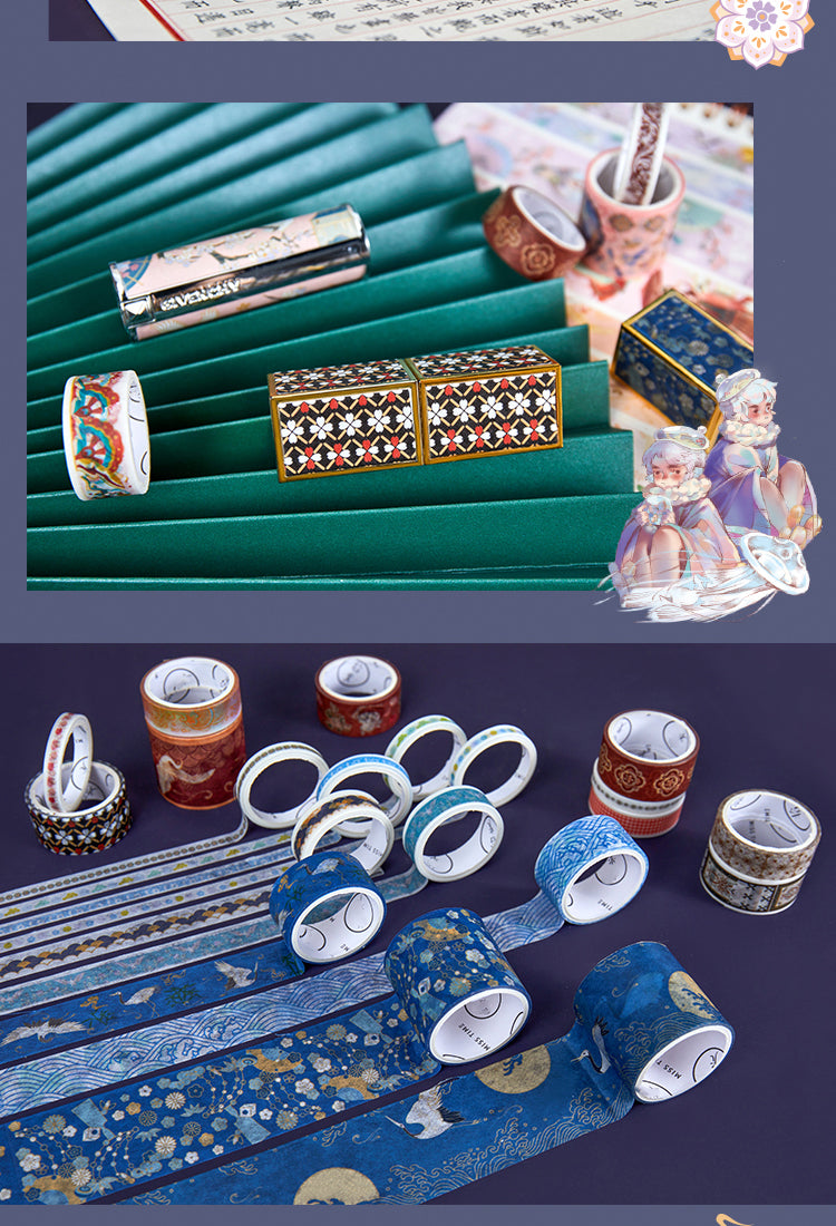 5100 Rolls Traditional Chinese Style Gift Box Washi Tape Set3