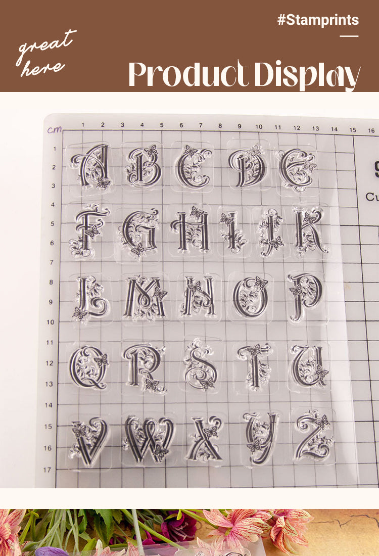 526 Butterfly Alphabet, Letter Transparent Stamps1