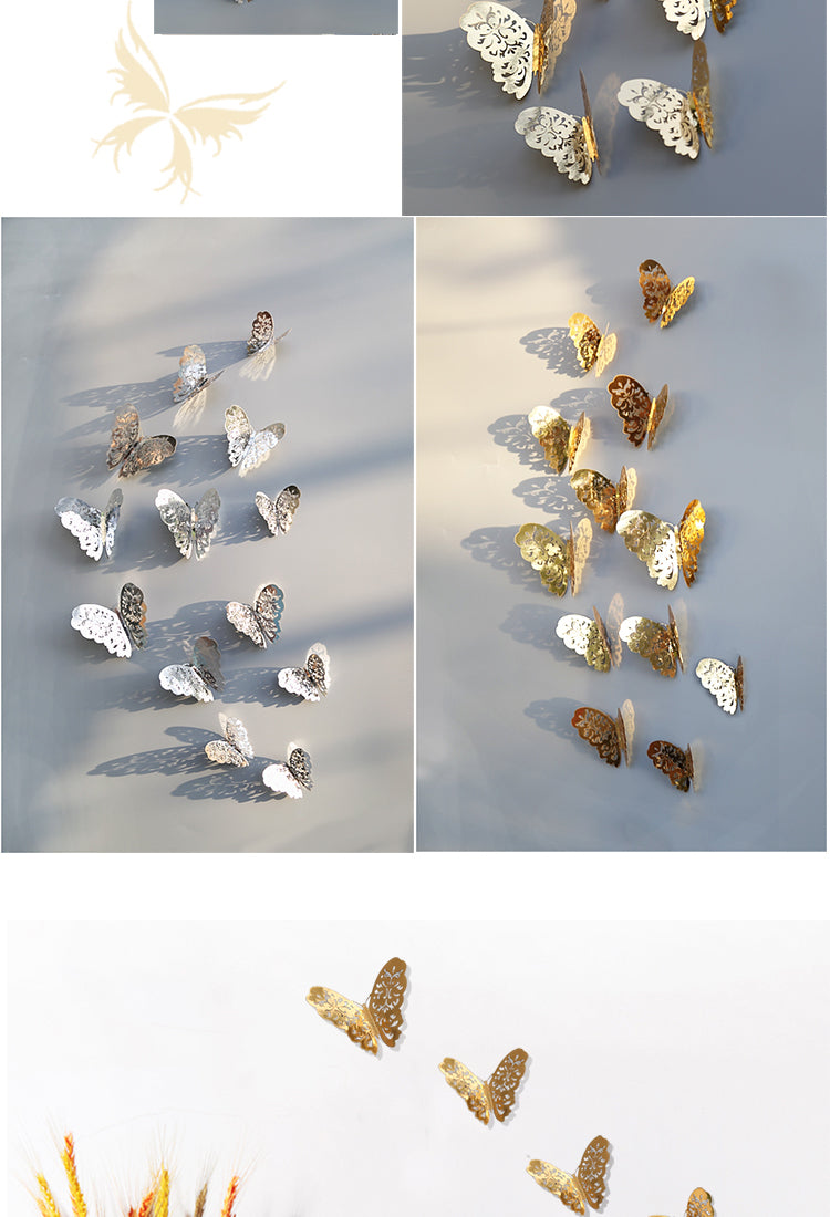 53D Hollow Butterfly Paper Decoration2