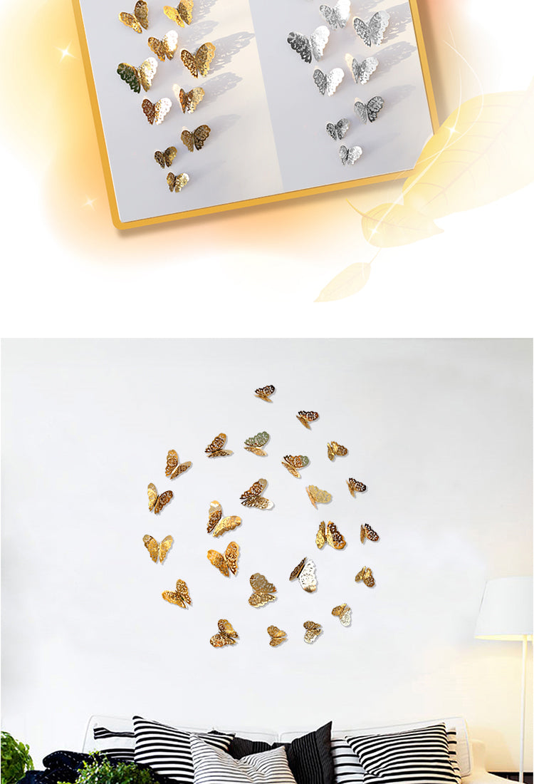 53D Hollow Butterfly Paper Decoration5