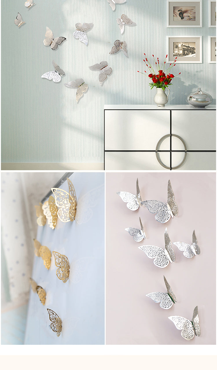 53D Hollow Butterfly Paper Decoration7