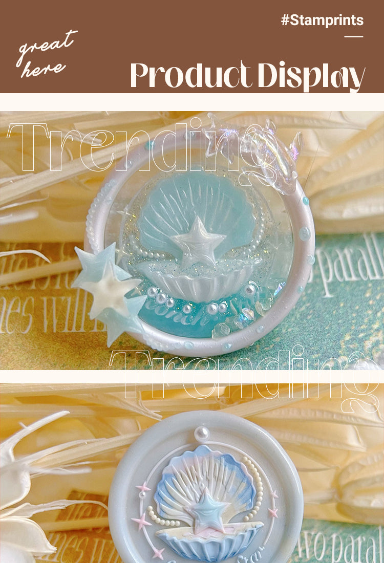 53D Relief Conch Star Wax Seal Stamp1