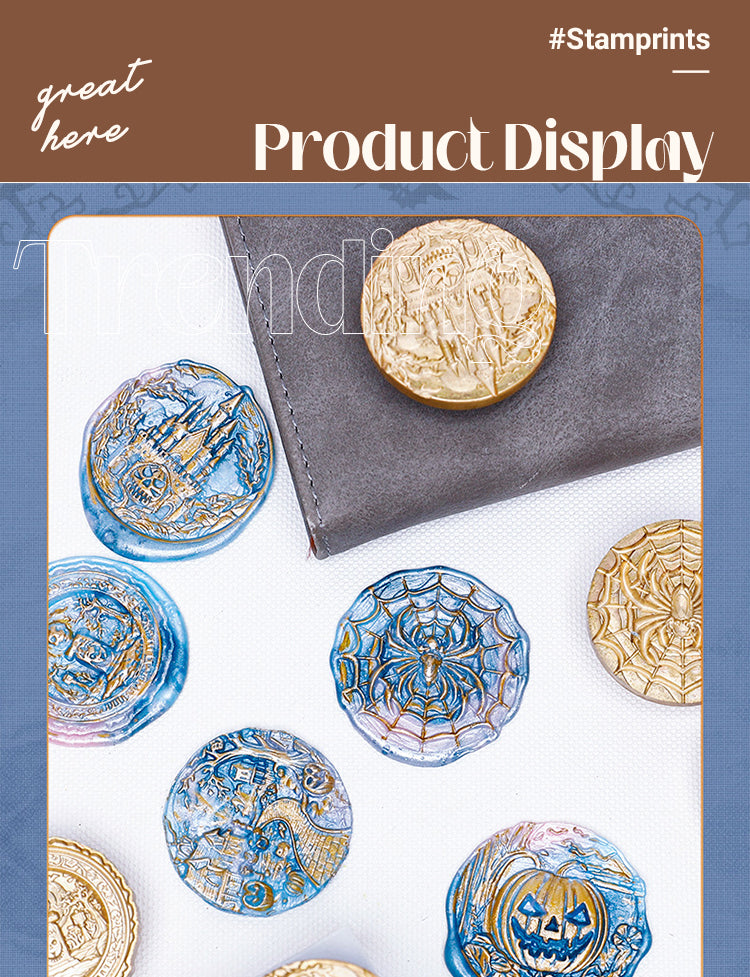 53D Relief Halloween Wax Seal Stamps (5 Designs)1