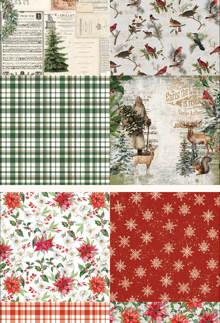 56-inch Vintage Christmas Background Paper2