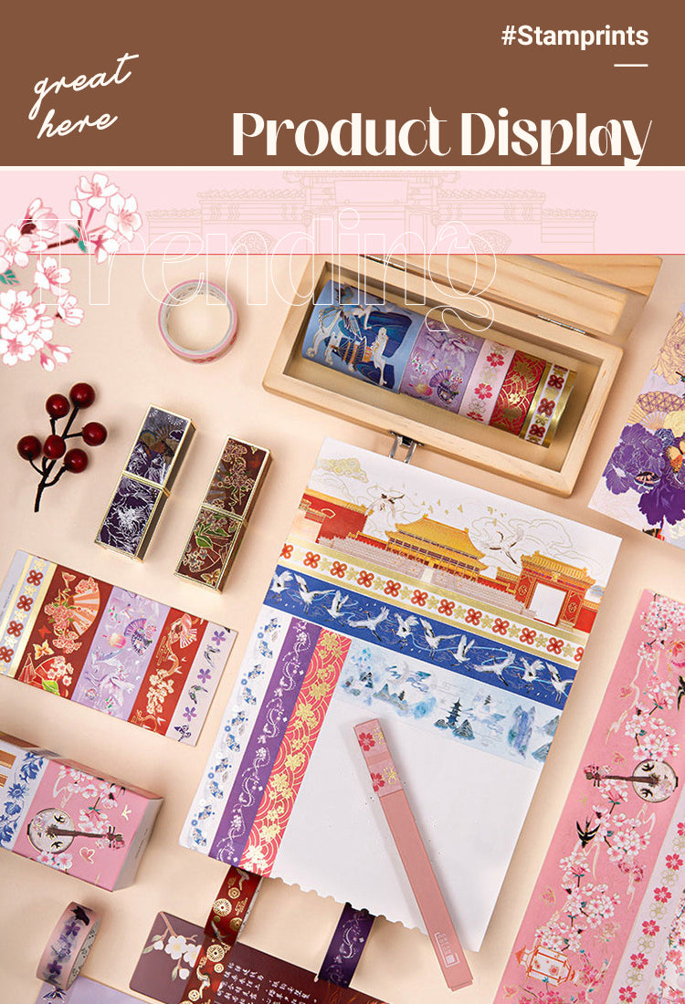 5A Dream of Splendor Traditional Chinese Style Decorative Tape Set1