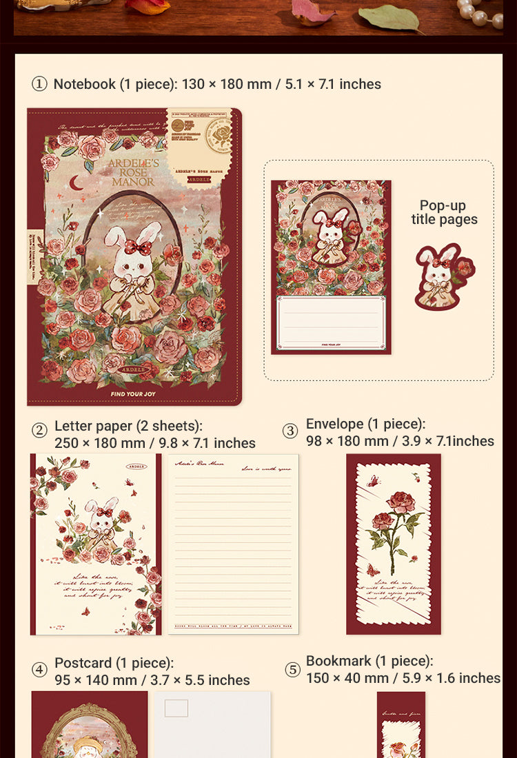 5Adele's Rose Manor Journal Gift Set5