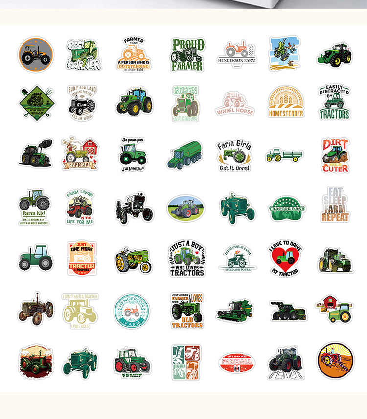 5Agricultural Tractor Vinyl Sticker4