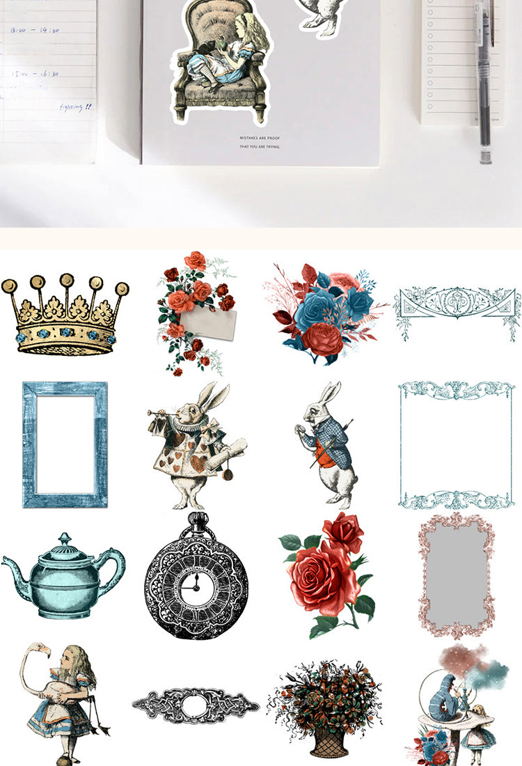 5Alice in Wonderland-themed Decorative Stickers3