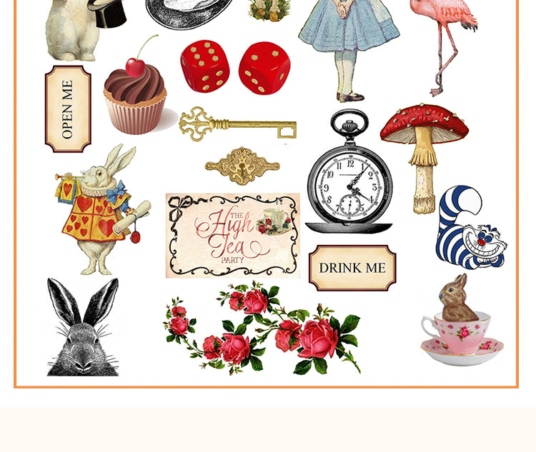 5Alice in Wonderland Die-Cut Stickers4