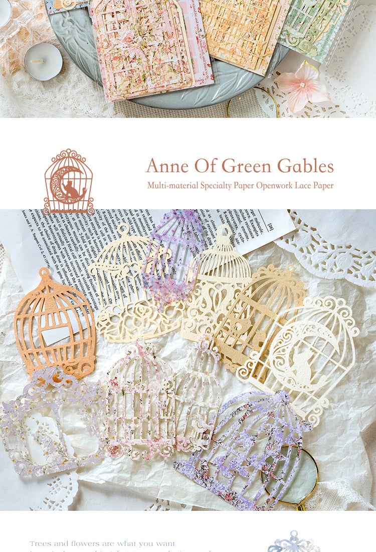 5Anne of Green Gables Lace Floral Scrapbook Paper3