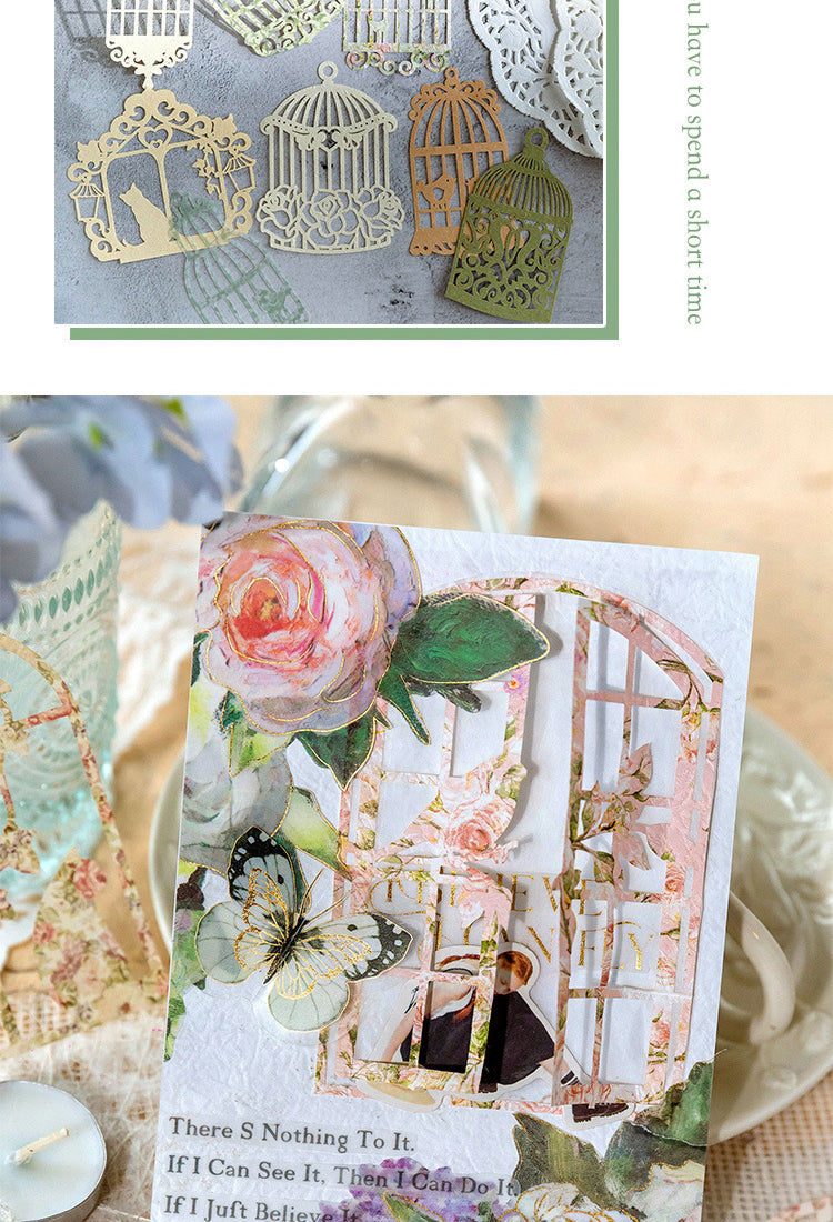 5Anne of Green Gables Lace Floral Scrapbook Paper7