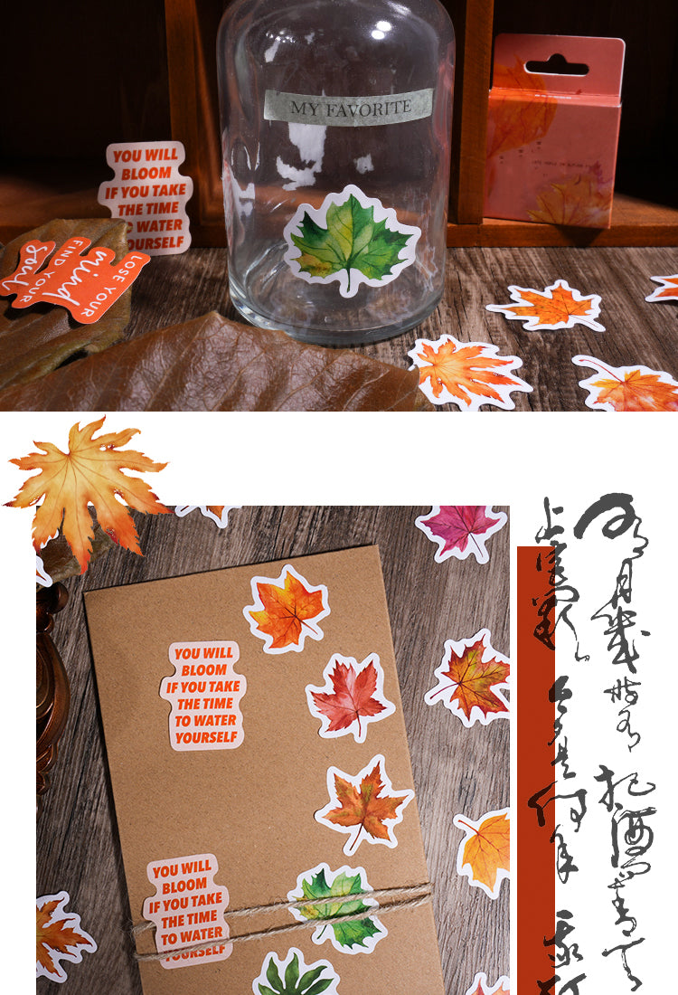 5Autumn Leaf Adhesive Stickers2