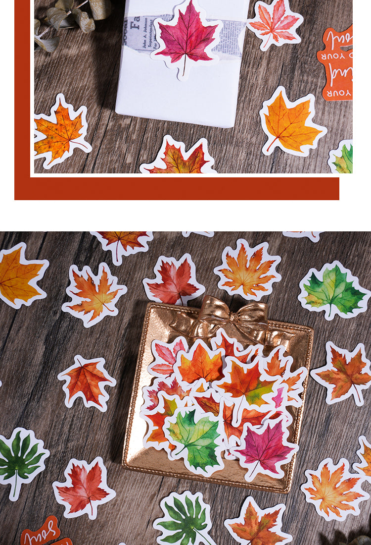 5Autumn Leaf Adhesive Stickers4