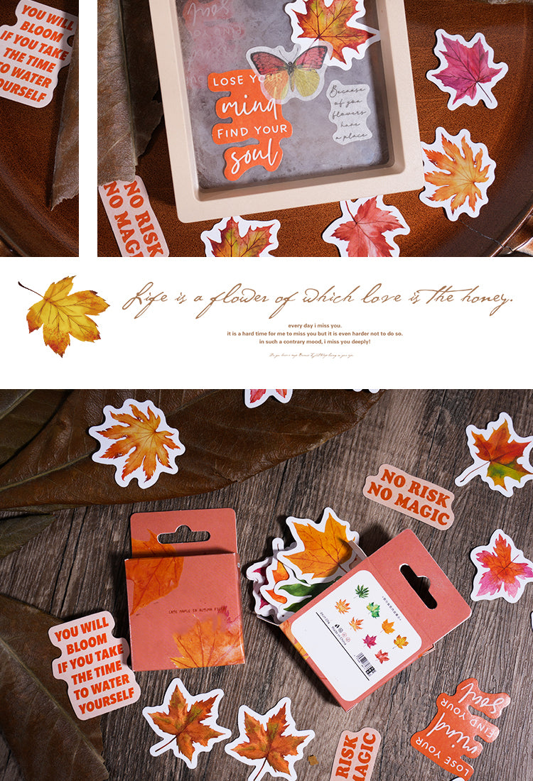 5Autumn Leaf Adhesive Stickers7