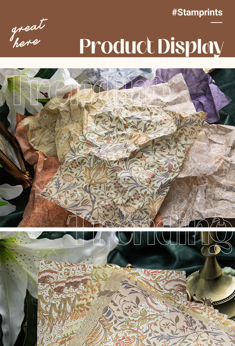 5Baroque Style Large Floral Background Paper1