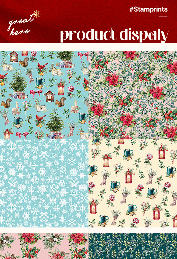 5Basic Christmas Background Decorative Scrapbook Paper1