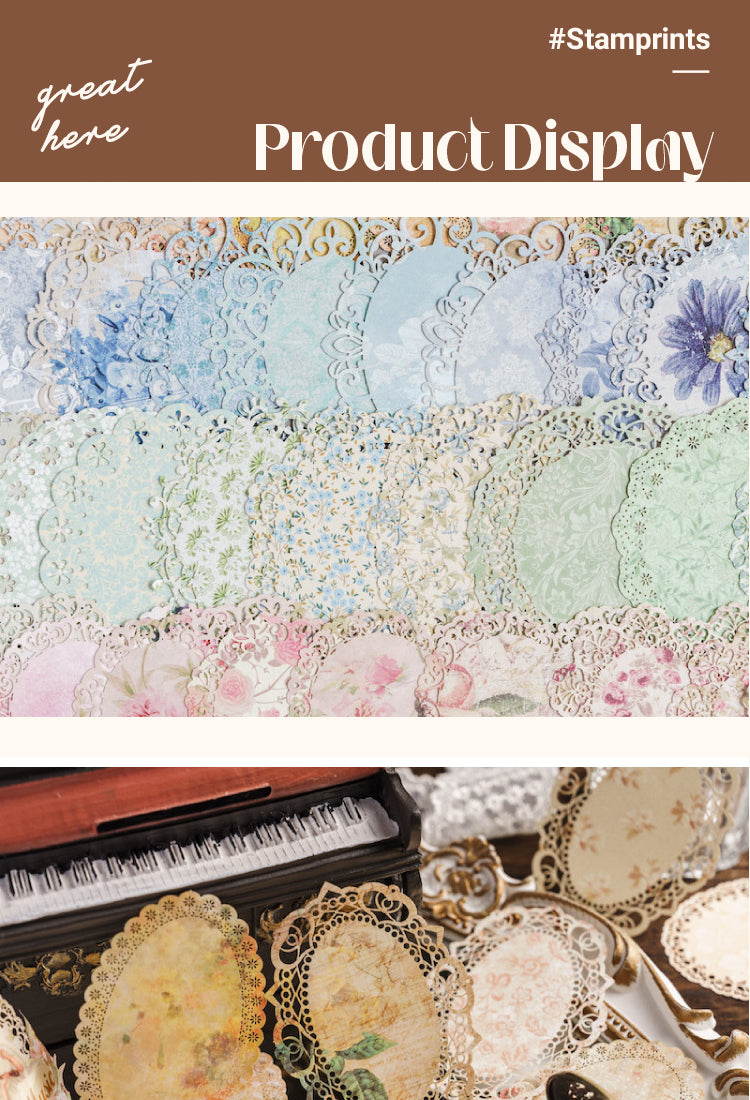 5Blooming Period Series Floral Hollow Lace Paper1