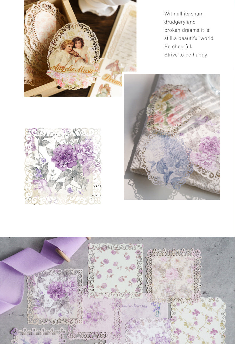5Blooming Period Series Floral Hollow Lace Paper3