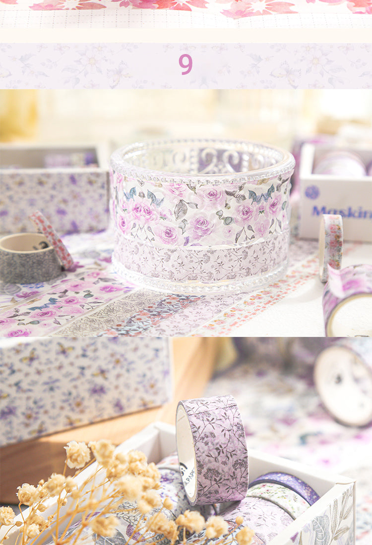 5Botanical Forest Flower Washi Tape Set (10 Rolls)14