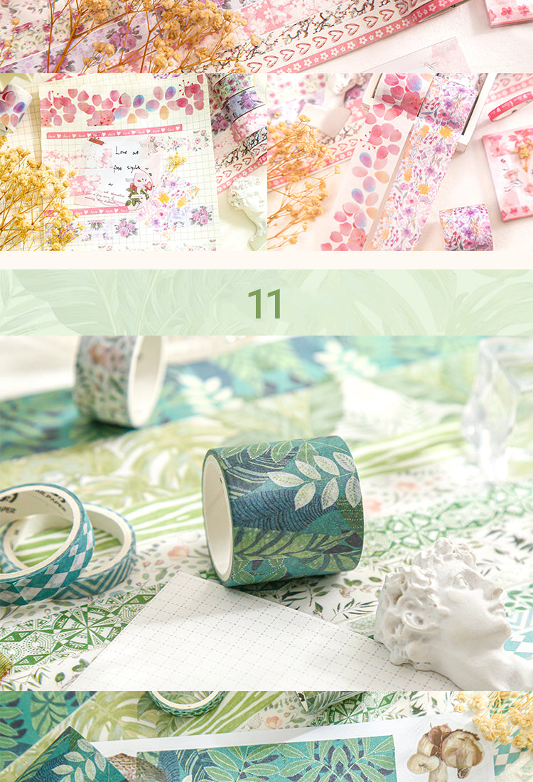 5Botanical Forest Flower Washi Tape Set (10 Rolls)16