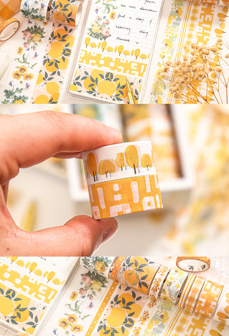 5Botanical Forest Flower Washi Tape Set (10 Rolls)4