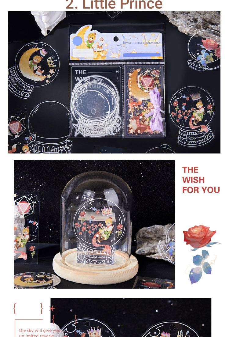 5Bottles Themed PET Stickers - Dessert, Little Prince, Travel, Flower, Butterfly, Plant3