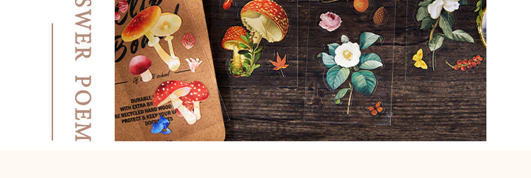 5Bottles Themed PET Stickers - Dessert, Little Prince, Travel, Flower, Butterfly, Plant9