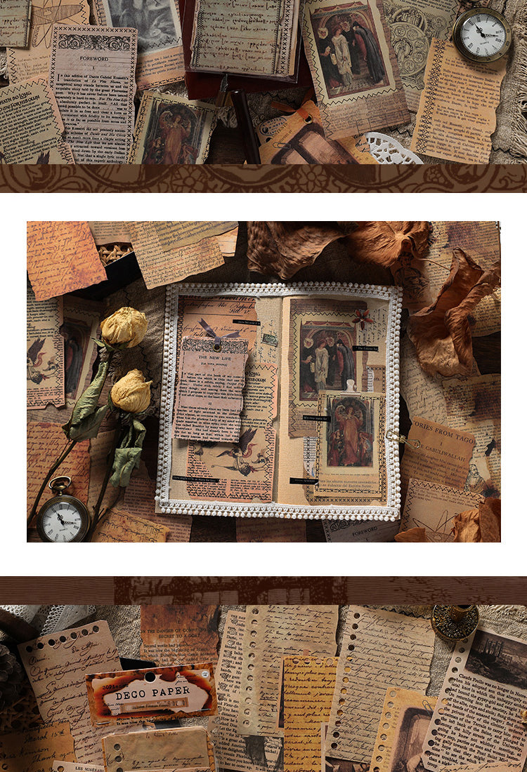 5Burning Poetry Series Vintage Journal Decorative Paper6