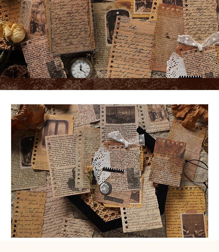 5Burning Poetry Series Vintage Journal Decorative Paper7