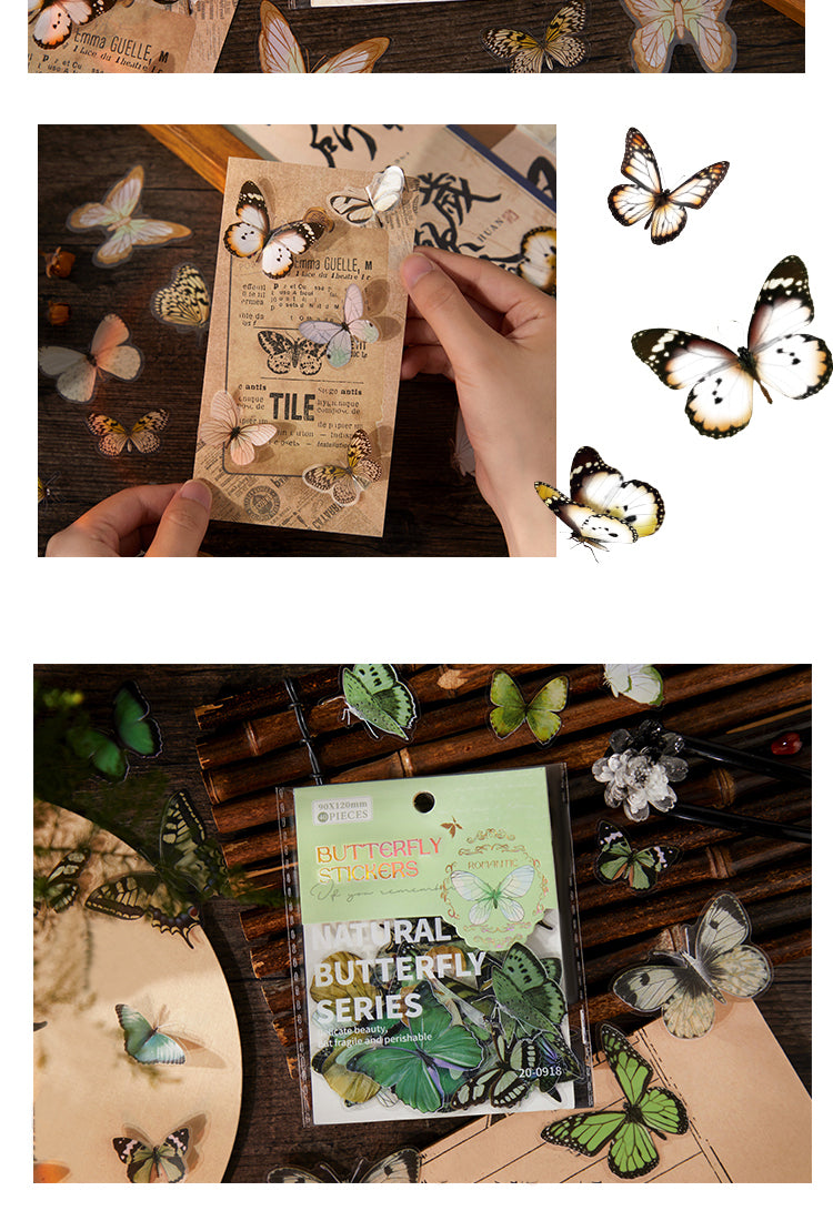 5Butterfly-Themed PET Decorative Sticker3