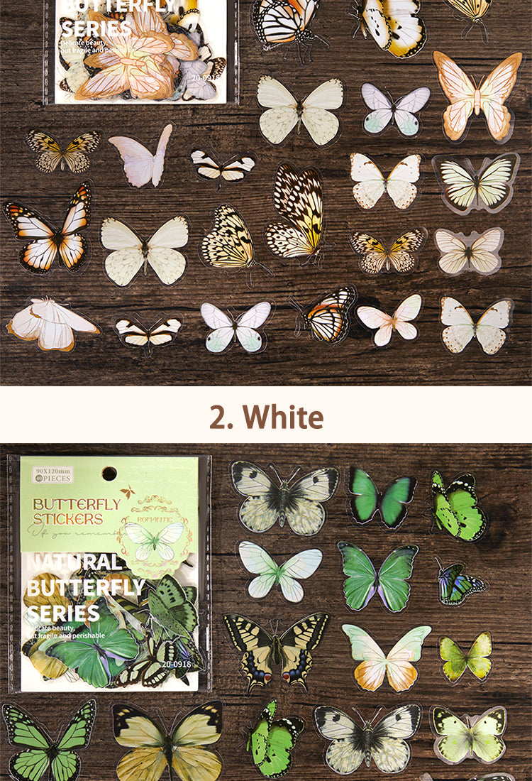 5Butterfly-Themed PET Decorative Sticker9