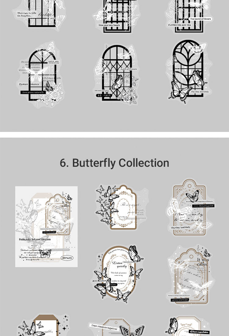 5Butterfly Dreamland Retro Butterfly PET Sticker Pack11