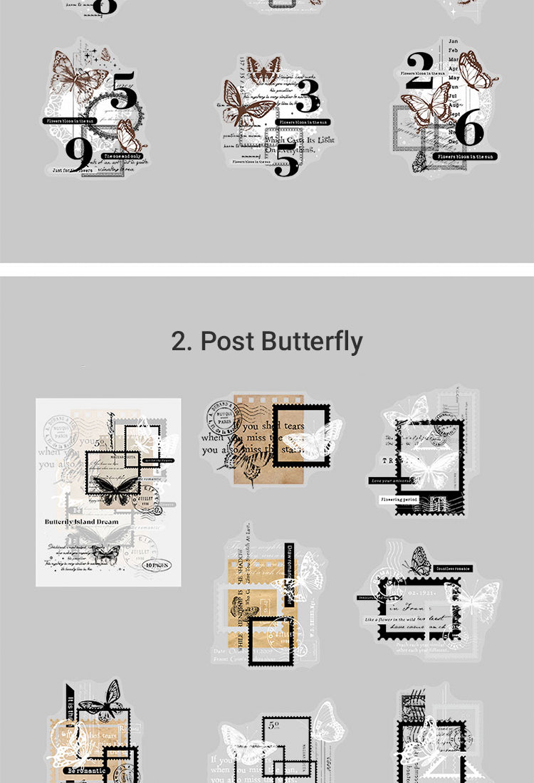 5Butterfly Dreamland Retro Butterfly PET Sticker Pack7