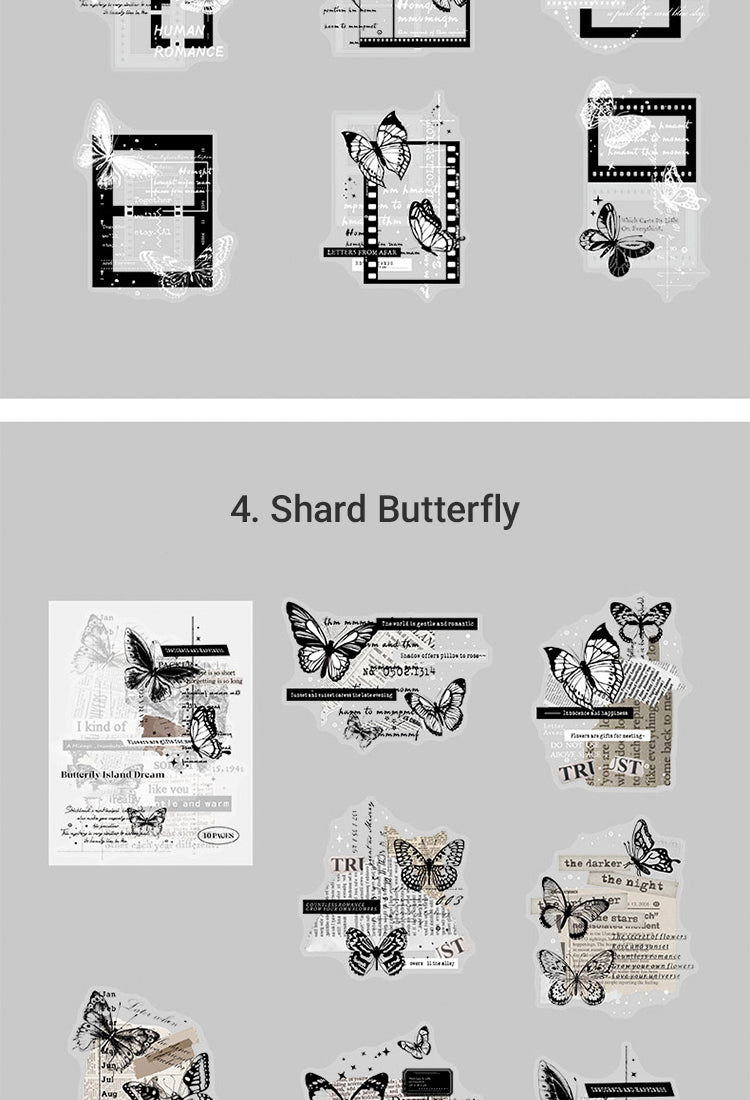 5Butterfly Dreamland Retro Butterfly PET Sticker Pack9