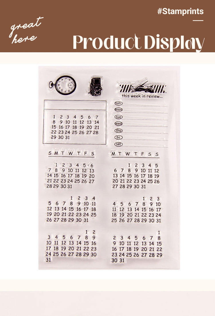 5Calendar Transparent Stamps1