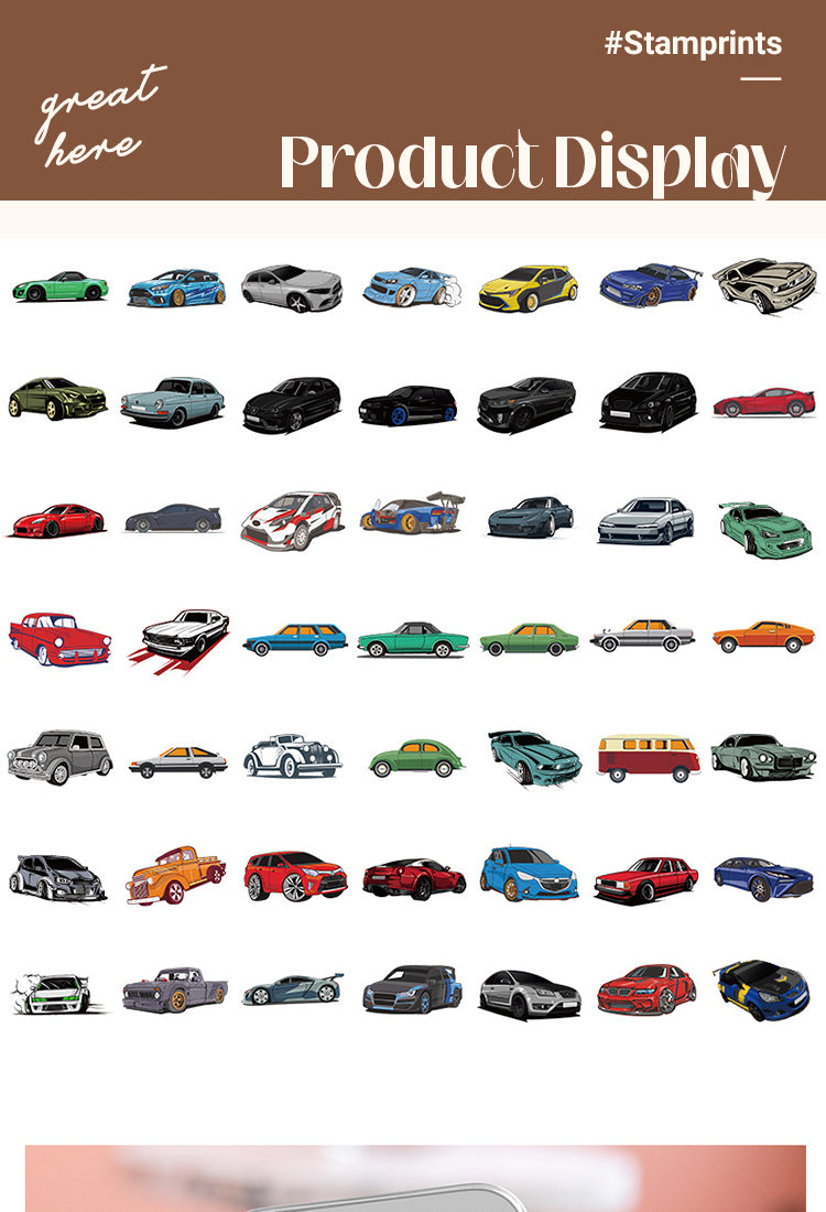 5Car Theme Vinyl Stickers1