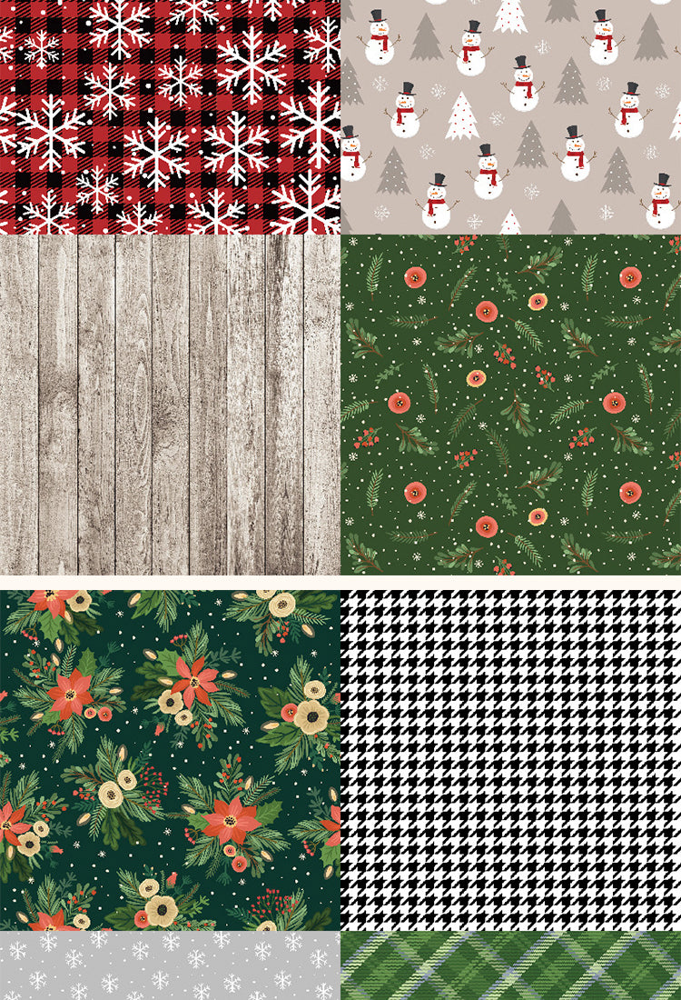 5Cartoon Christmas Background Decorative Scrapbook Paper2