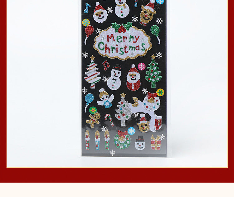 5Cartoon Christmas Decorative Stickers Set of 8 Designs 8