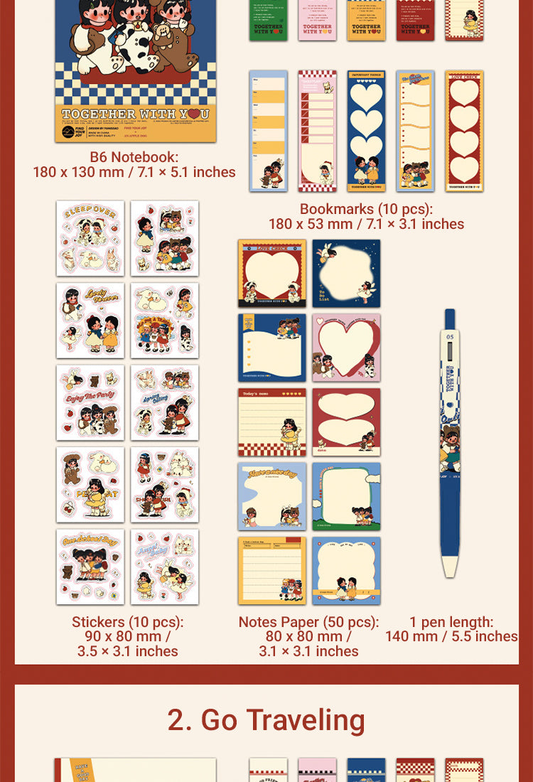 5Cartoon Girl's Journey Journal Gift Box Set5